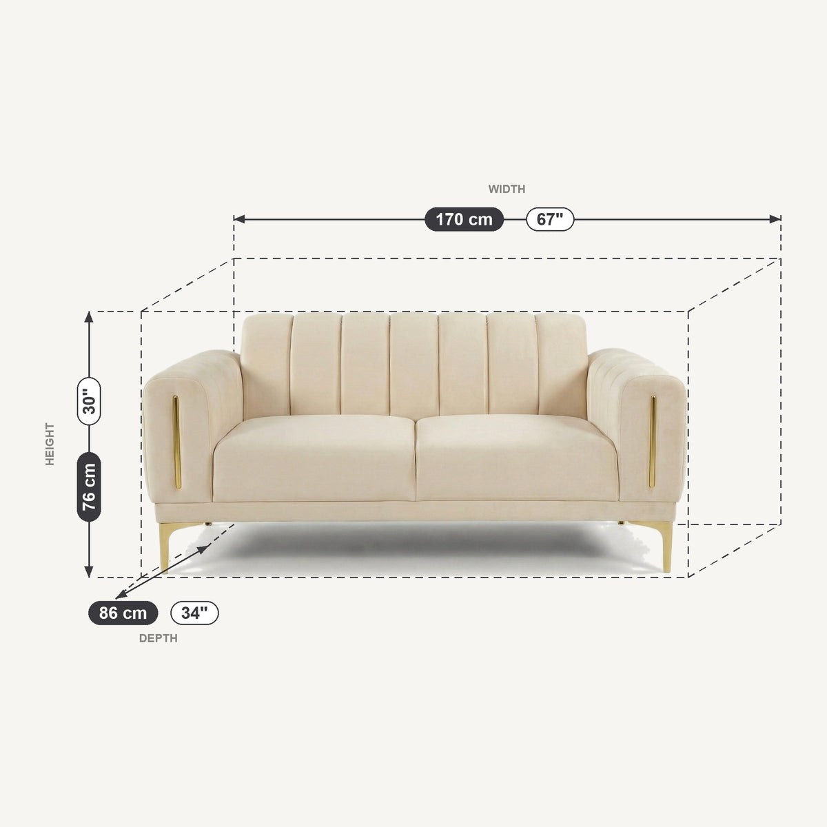 Senna Dimensions 2 Seater