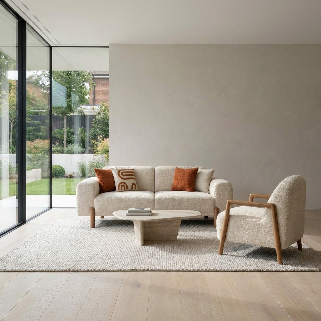 Soft Beige Verena 4012 07 Set Sofa Armchair