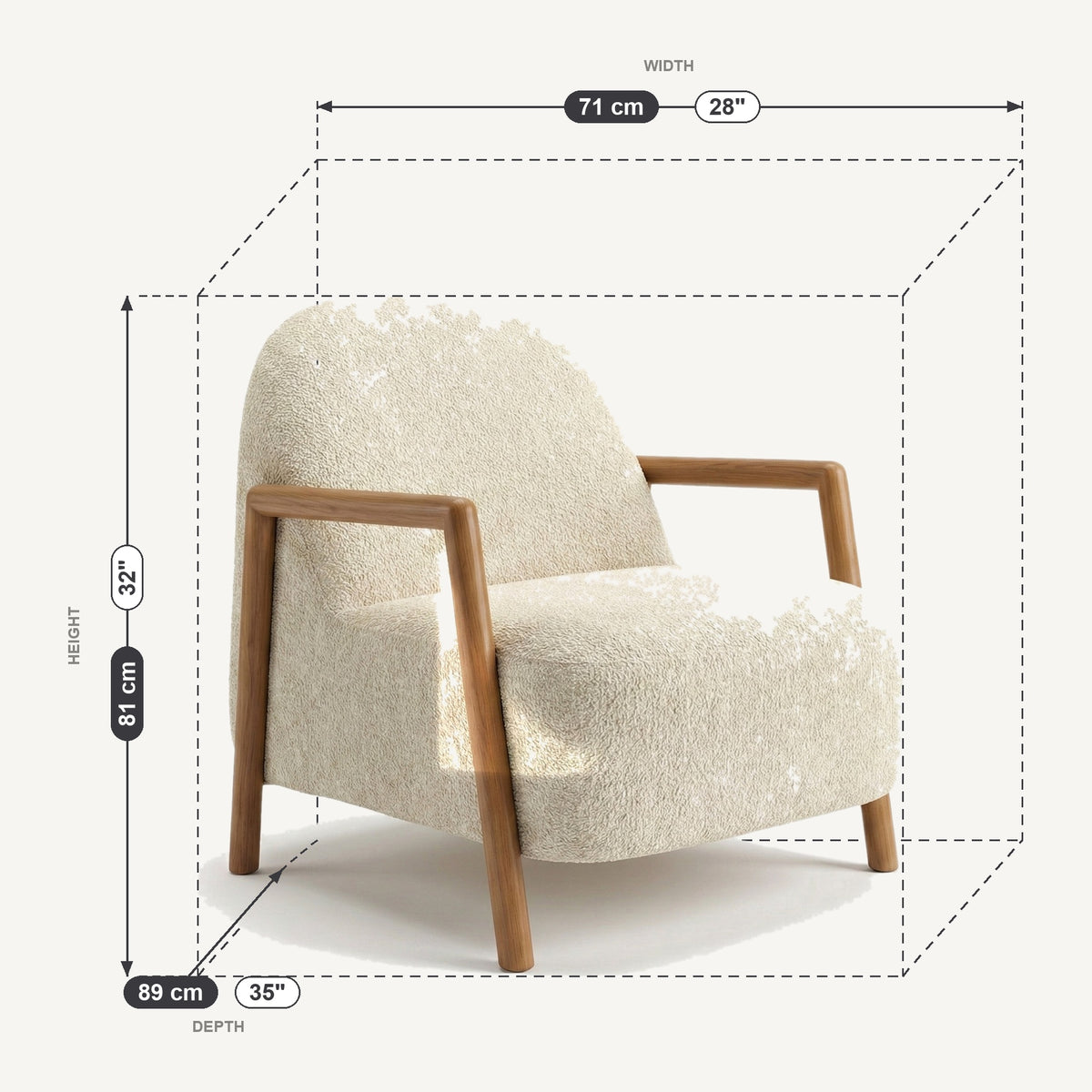 Soft Dimensions Armchair