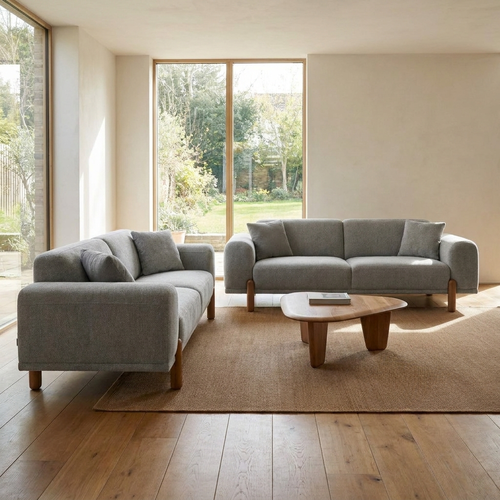 Soft Gray Verena 16002 06 Set Sofa Sofa