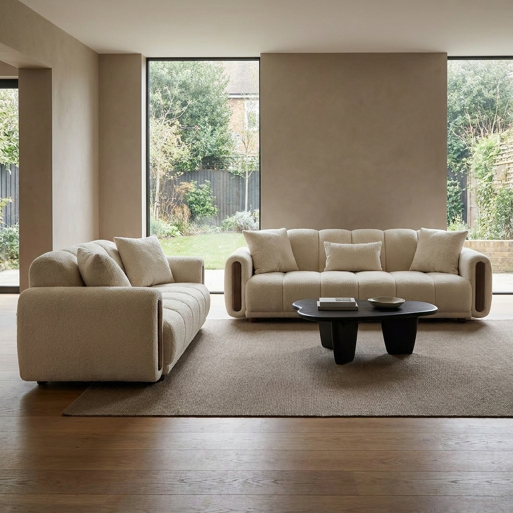 Terra Cream 08 Set Sofa Loveseat
