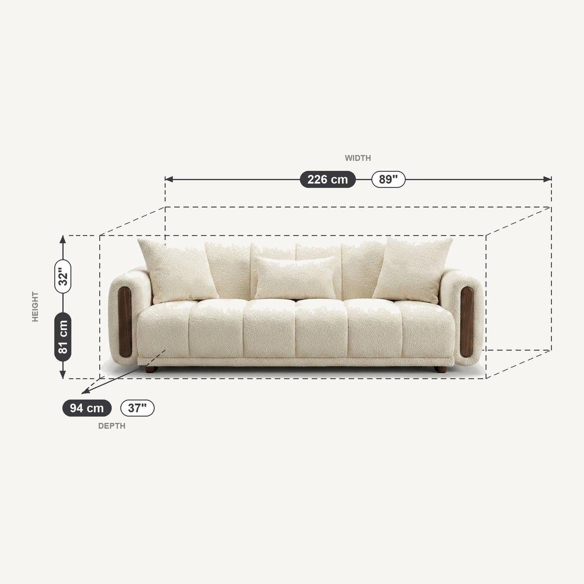 Terra Dimensions 3 Seater