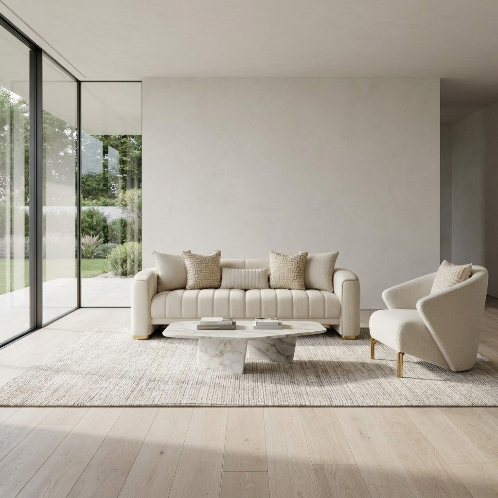 Veronica Beige 07 Set Sofa Armchair