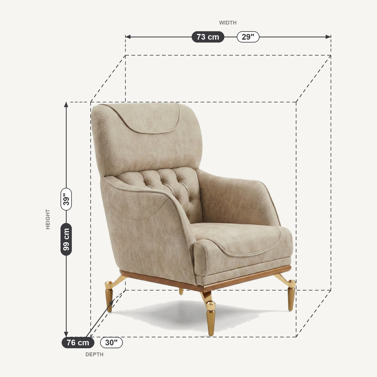 Violet Dimensions Armchair