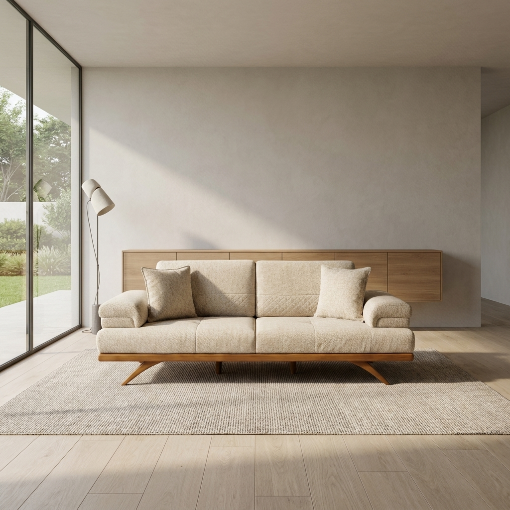 Visto Beige Nova 792 01 Sofa Room1