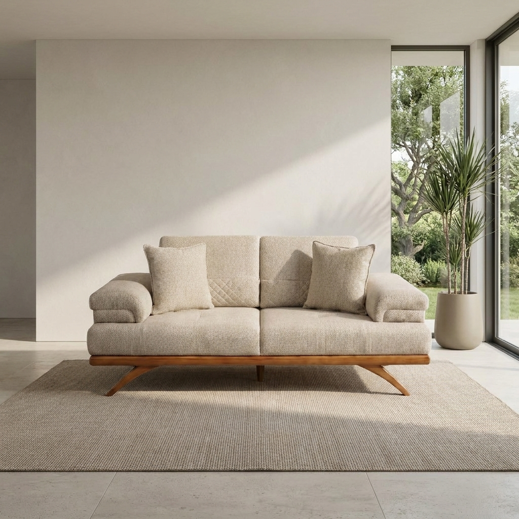 Visto Beige Nova 792 04 Loveseat Room2