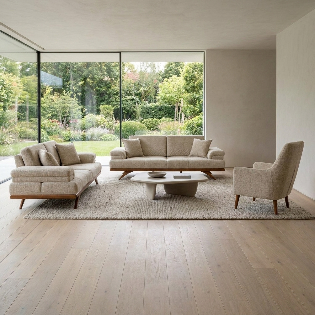Visto Beige Nova 792 09 Set Sofa Loveseat Armchair