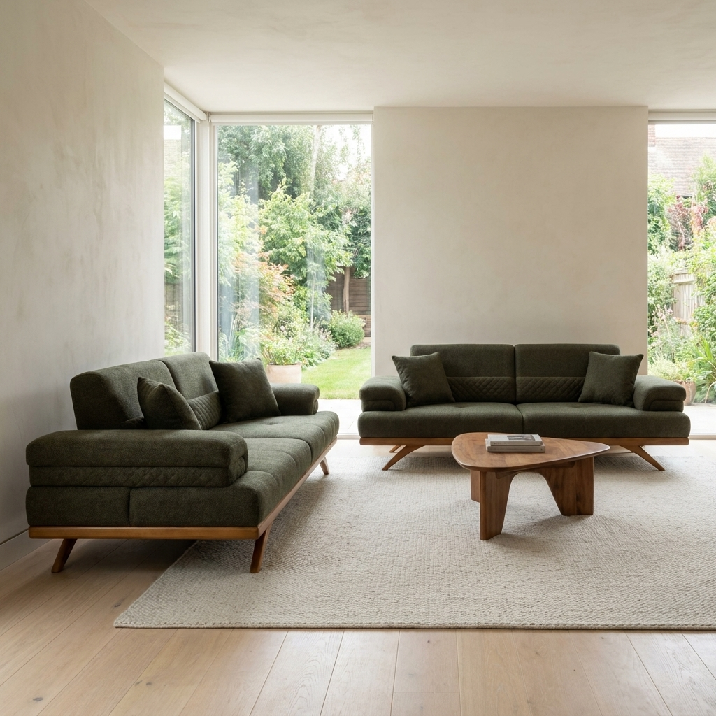 Visto Dark Green Nova 711 10 Set Sofa Sofa