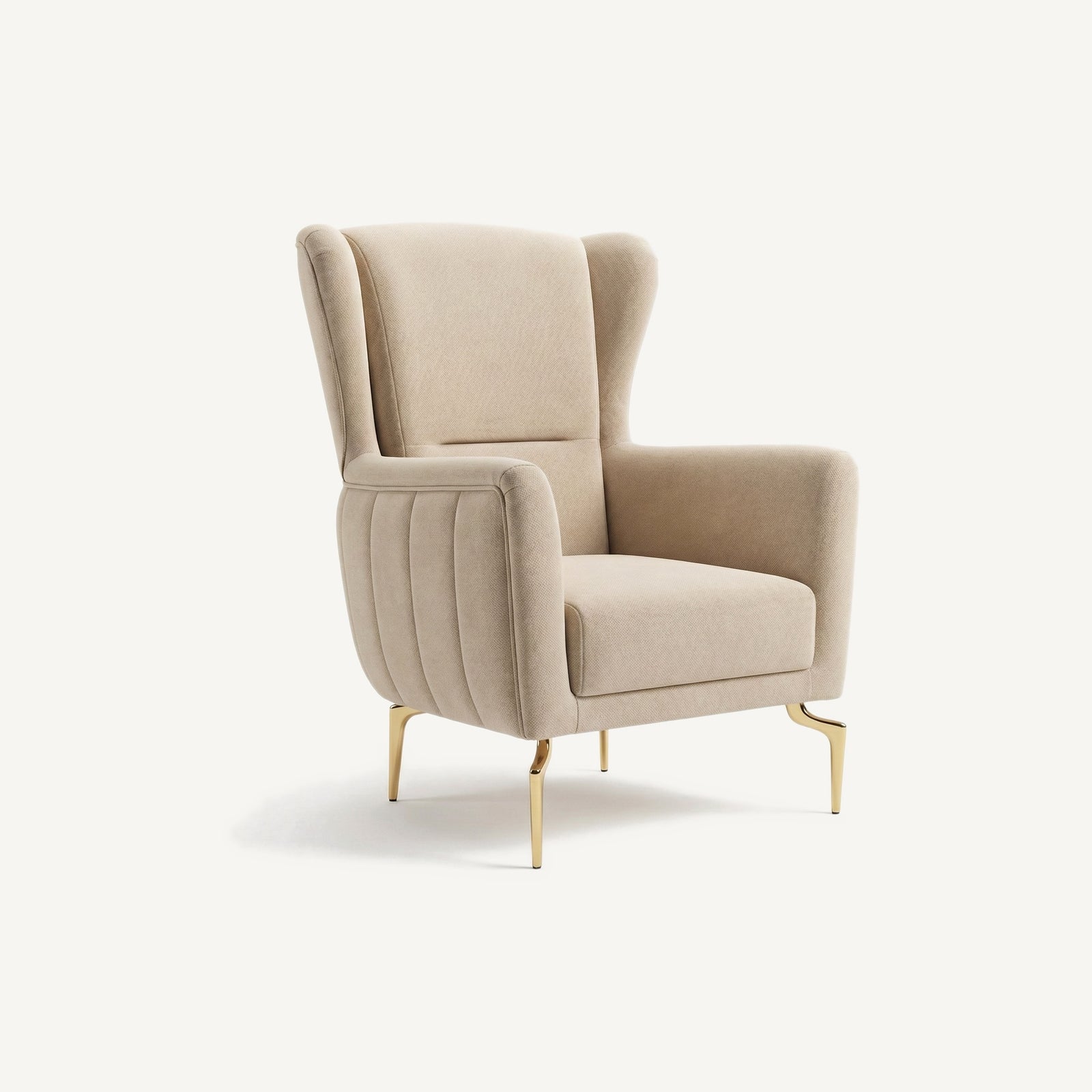 Zumrut Line Armchair Light Beige Baby Face 02