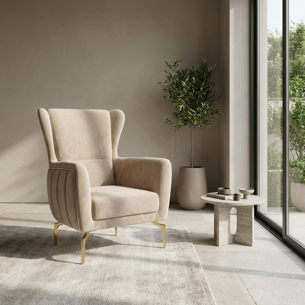 Zumrut Line Beige Baby Face 04 06 Armchair Room2