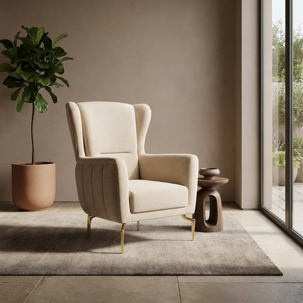 Zumrut Line Light Beige Baby Face 02 06 Armchair Room2