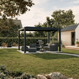 Pergola Equa – Electric Louvered Pergola with LED — Freestanding