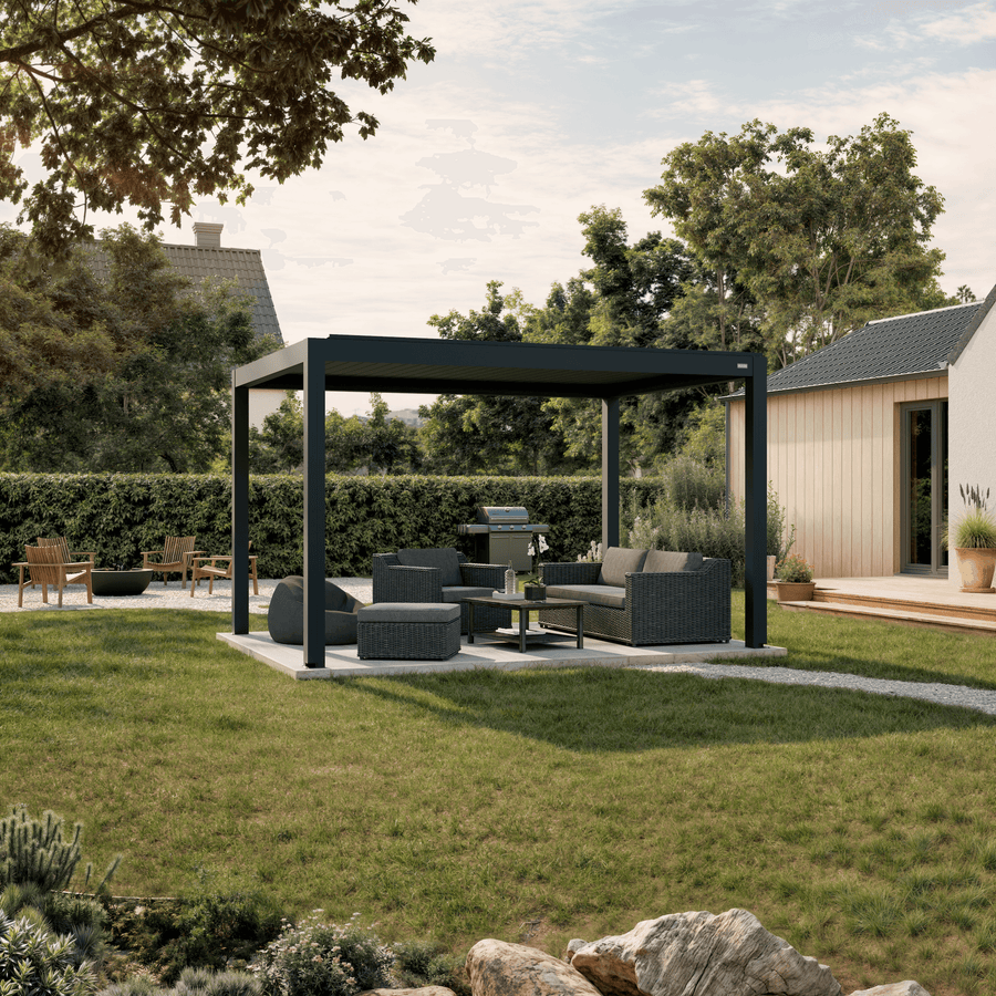 Pergola Equa – Electric Louvered Pergola with LED
