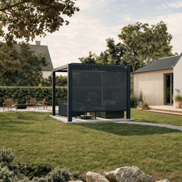 Screen Rollo Solar – Remote-Controlled Side Screen — Between two posts