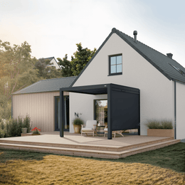 Screen Rollo Solar – Remote-Controlled Side Screen — Between wall and one post