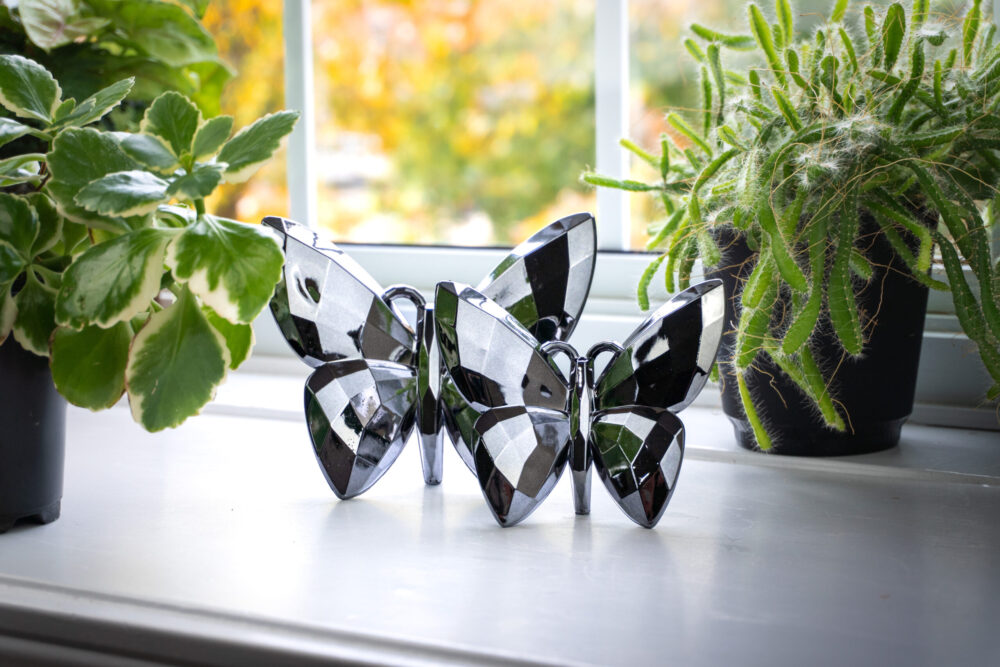 Butterfly Dark Silver